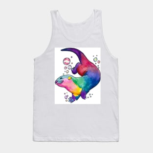 Rainbow Otter Tank Top